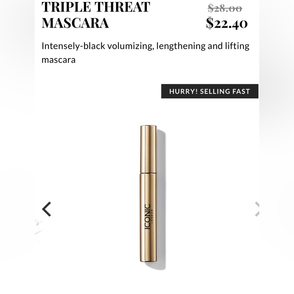 Iconic London  triple threat mascara-‎ black